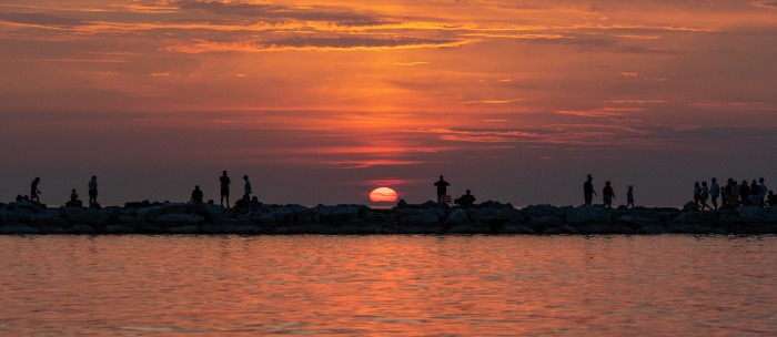 Alex Childress photo - Petoskey sunset over the pier