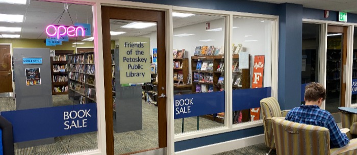 Front door of the Friends' Bookstore