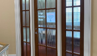 Meeting room door